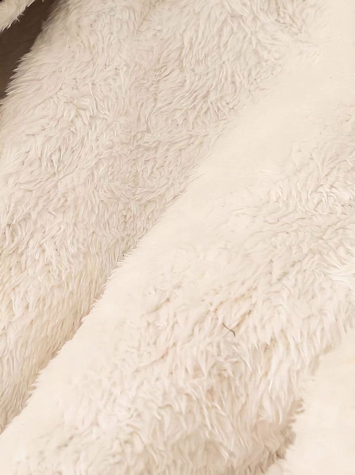 Damen Winterparka mit Kunstfellkragen und Kordelzug-Taille