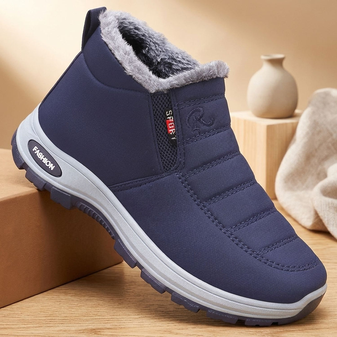 Damen Winterstiefel Warm Gefütterte Slip-On Schneeboots