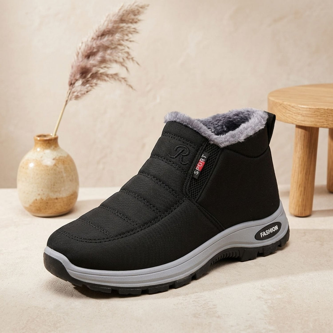 Damen Winterstiefel Warm Gefütterte Slip-On Schneeboots