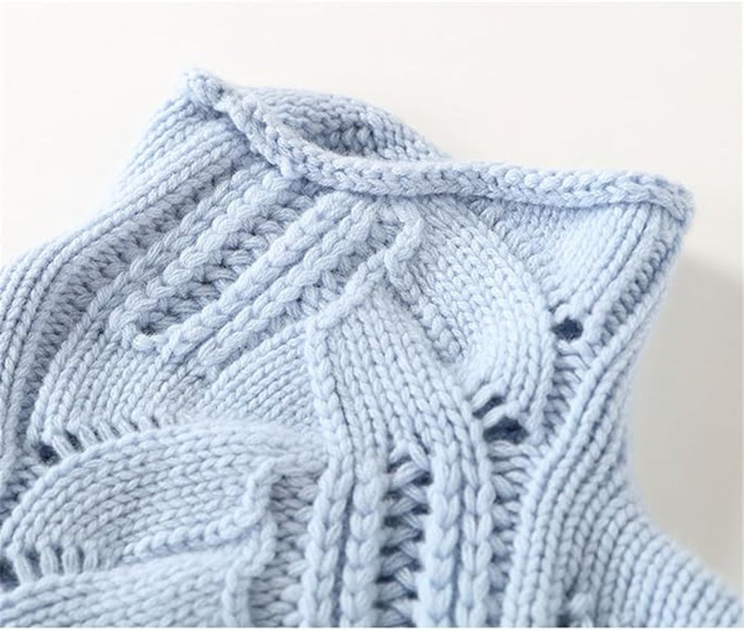 Damen Zopfmuster Knit Sweater Rollkragen Lockere Passform
