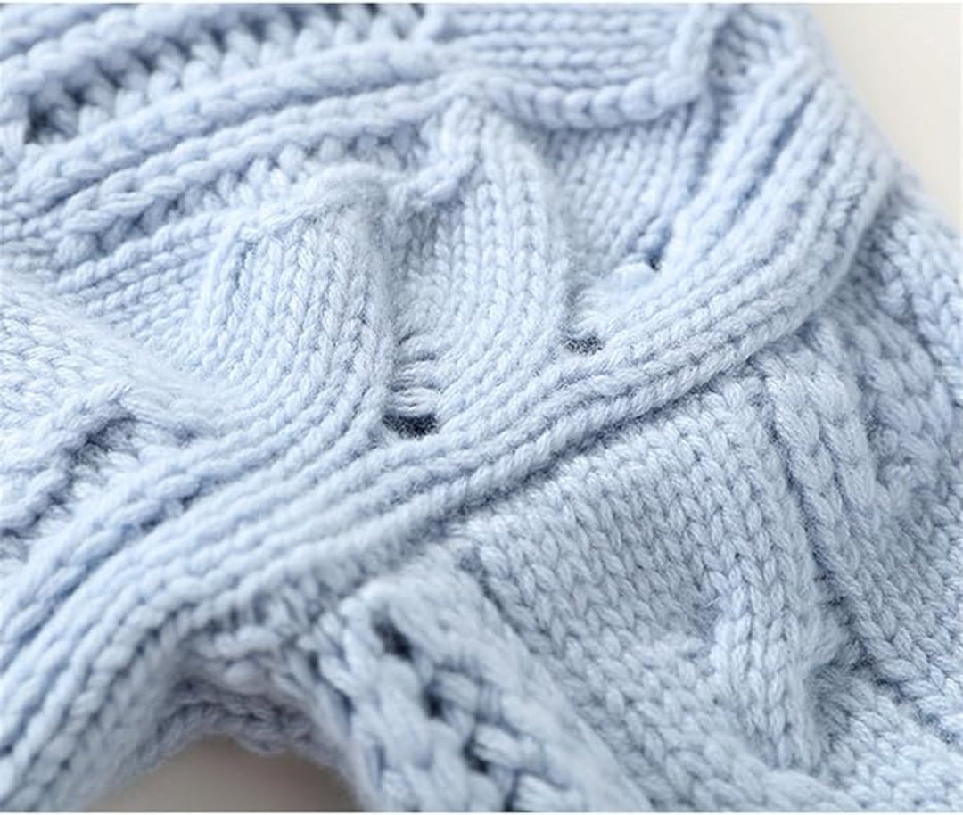 Damen Zopfmuster Knit Sweater Rollkragen Lockere Passform