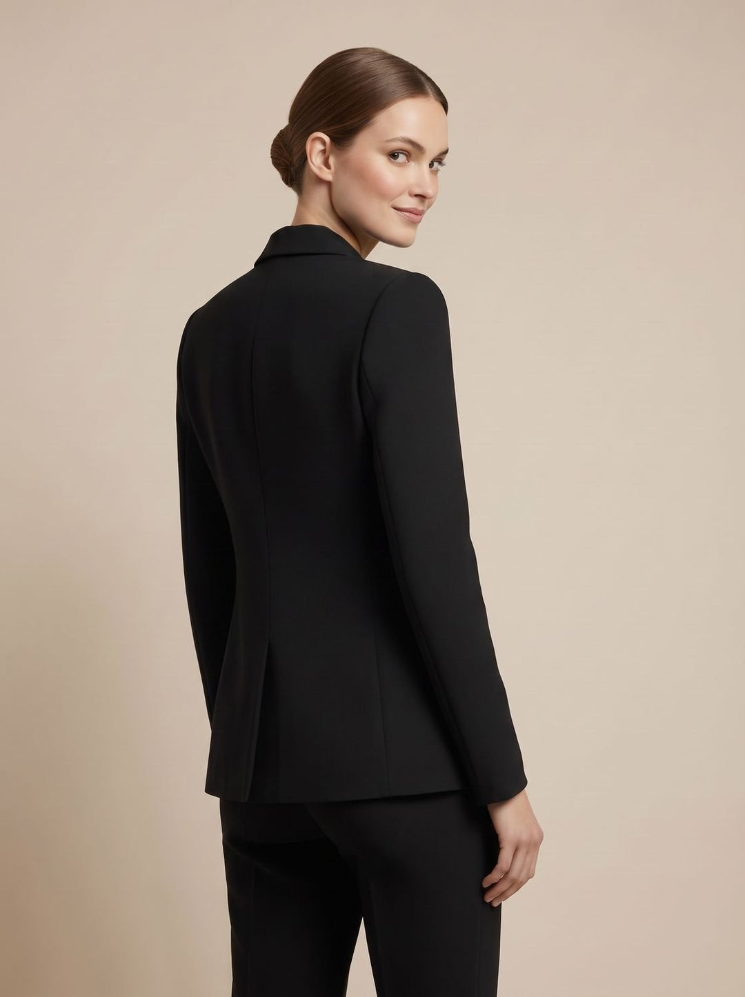 Damen Zweireiher-Blazer mit goldenen Knöpfen tailliert