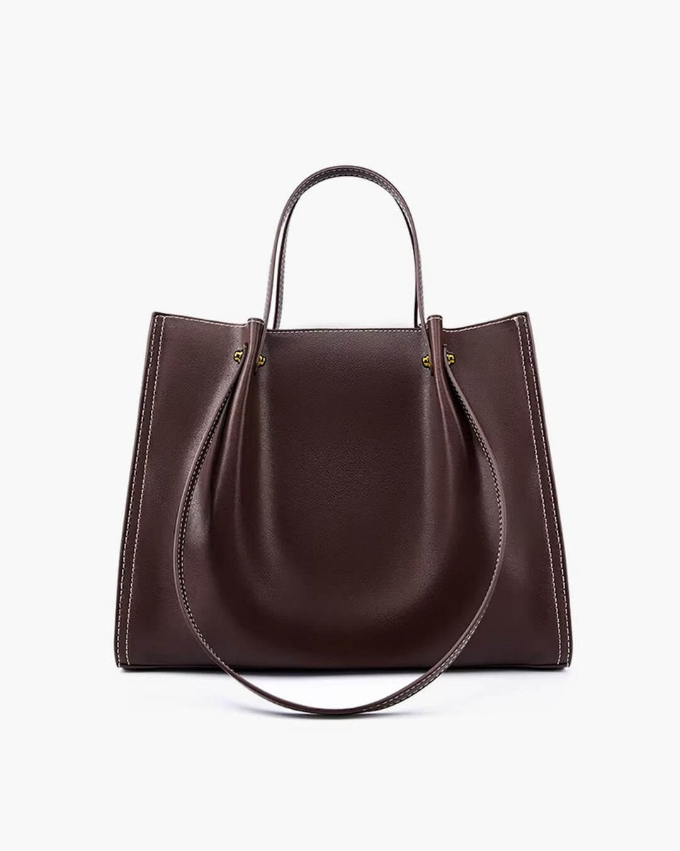 Elegante Vegane Leder Tote Bag Minimalistische Schultertasche