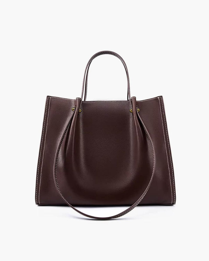 Elegante Vegane Leder Tote Bag Minimalistische Schultertasche