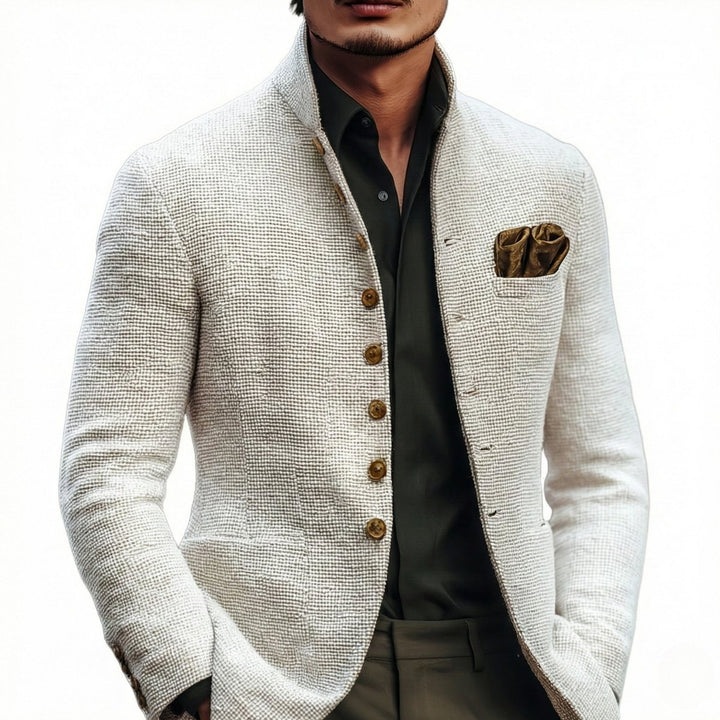 Eleganter taillierter Herren-Cardigan mit Knopfleiste