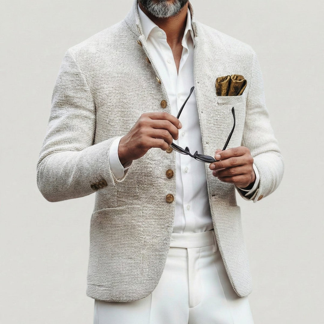 Eleganter taillierter Herren-Cardigan mit Knopfleiste