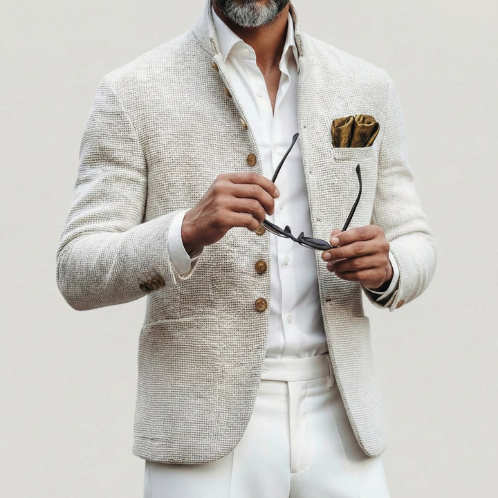 Eleganter taillierter Herren-Cardigan mit Knopfleiste