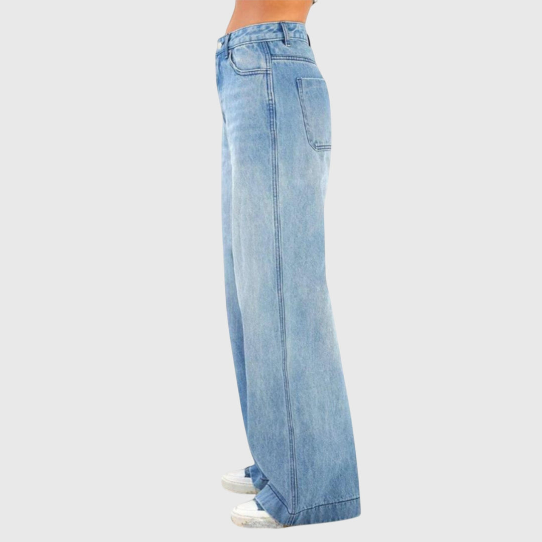 Gabriela | Damen Lässige Baggy Denim Hose