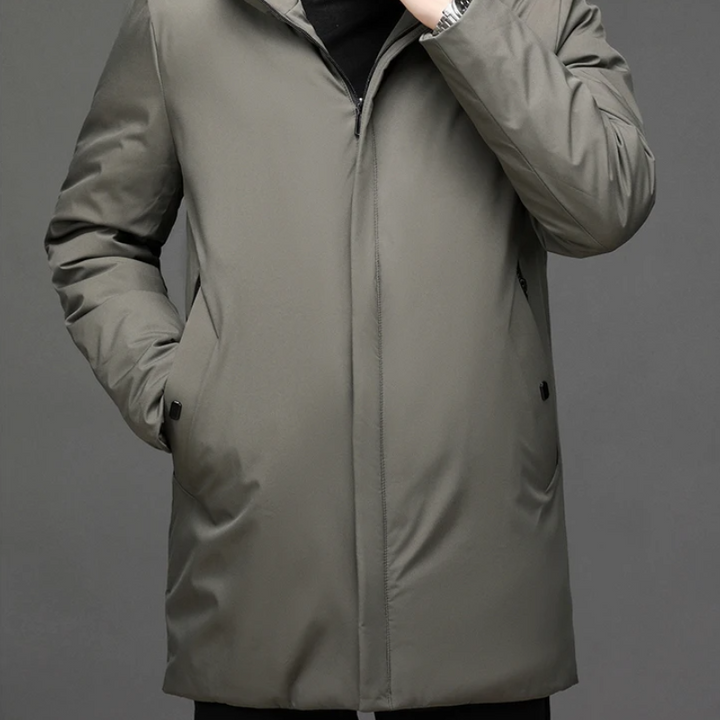 Niklas | Herren Langarm-Winterjacke mit Reißverschluss und hohem Kragen