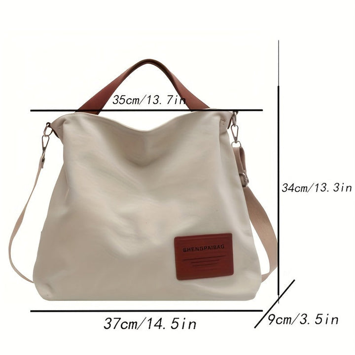 Geräumige Canvas Tote Bag mit verstellbarem Schulterriemen