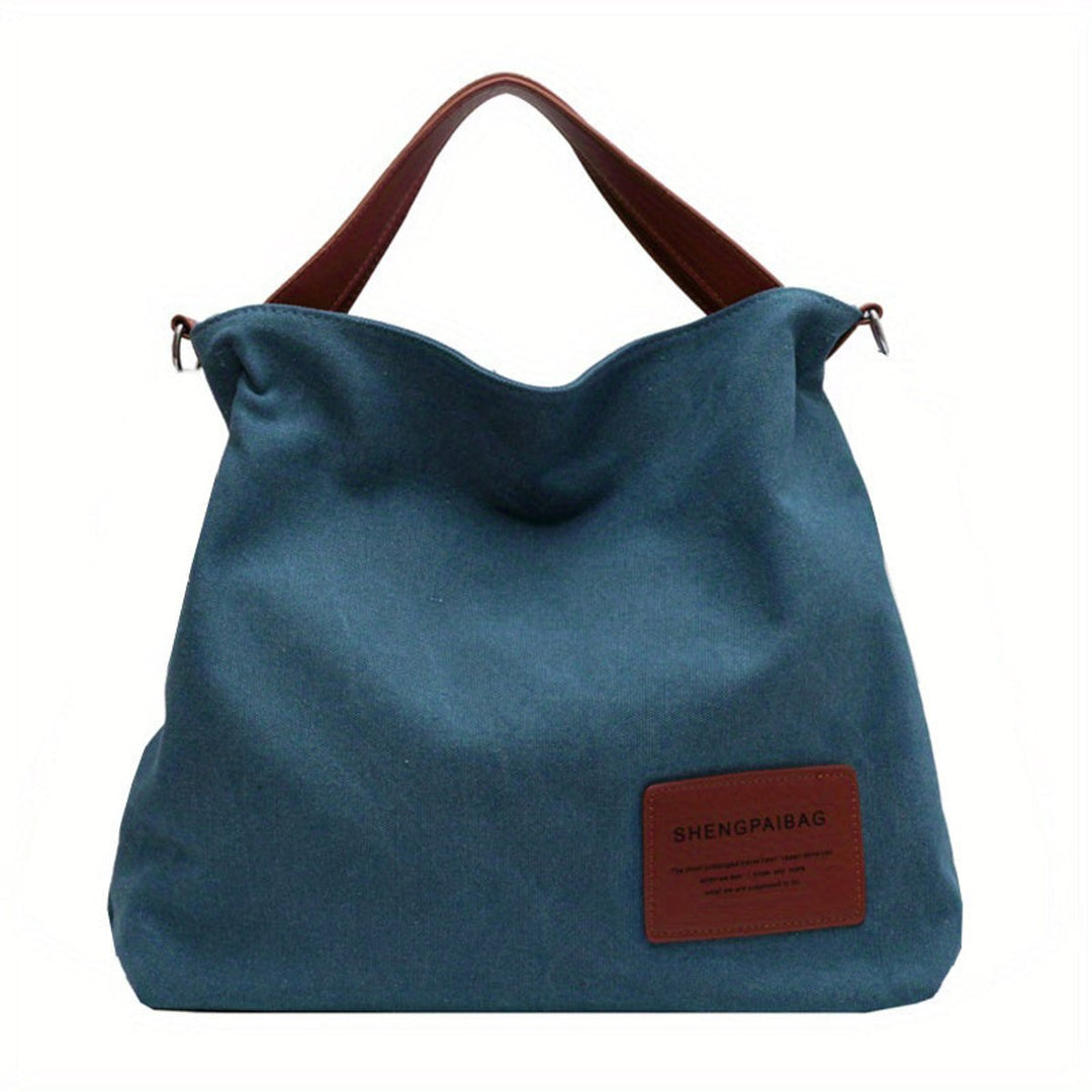 Geräumige Canvas Tote Bag mit verstellbarem Schulterriemen