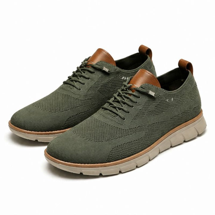 Herren Atmungsaktive Mesh Schnür Sneaker - Verde