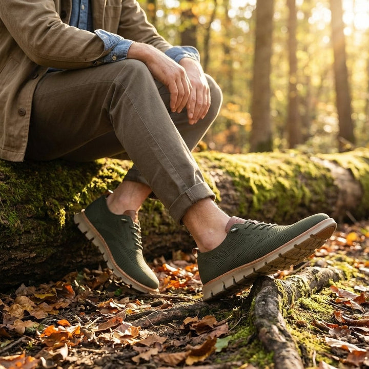 Herren Atmungsaktive Mesh Schnür Sneaker