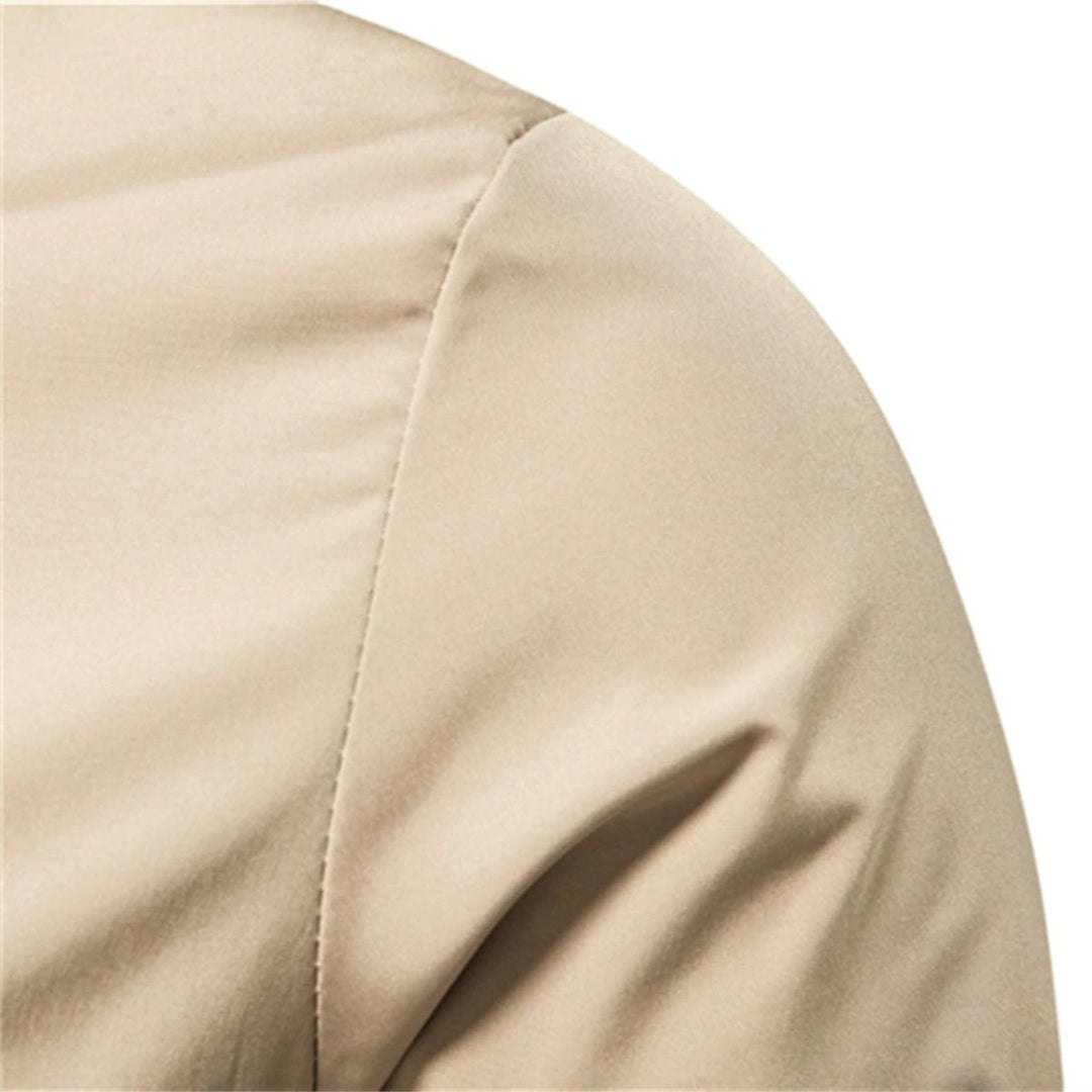 Herren Bomber Jacket unifarben mit Rippbündchen Reißverschluss