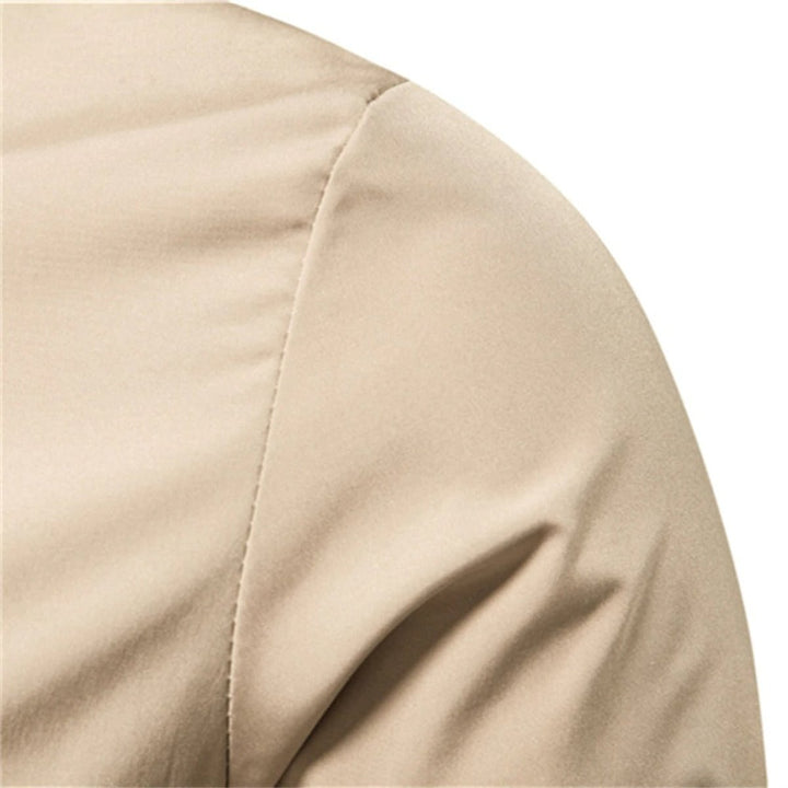 Herren Bomber Jacket unifarben mit Rippbündchen Reißverschluss