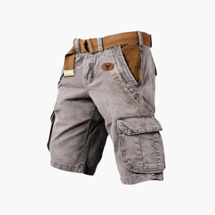 Herren Cargo-Shorts Locker Geschnitten 6-Taschen Outdoor - Aprikose