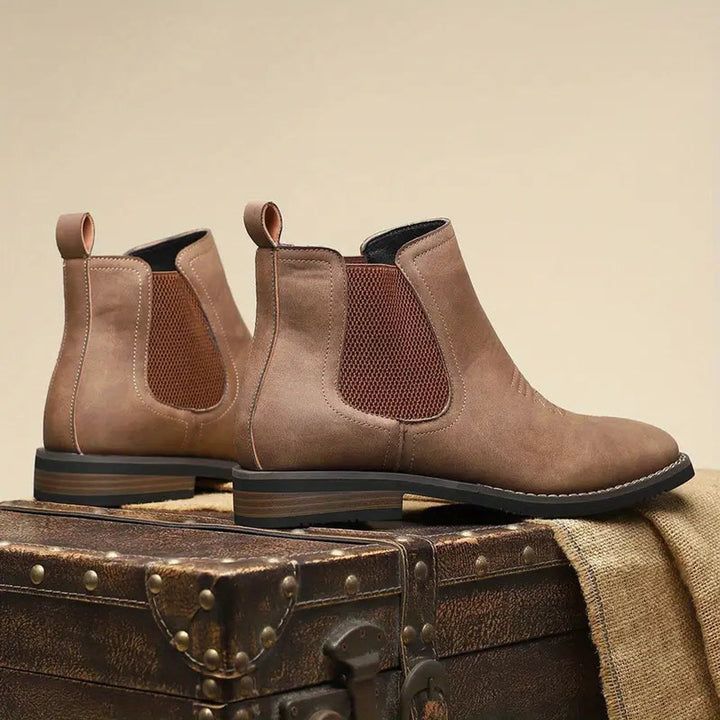 Herren Chelsea Mens Boots Slip-on Stiefeletten Kunstleder