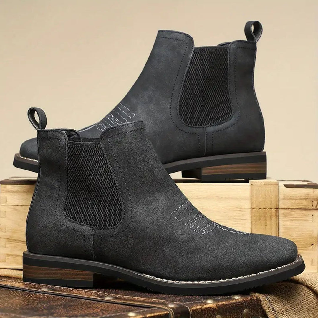 Herren Chelsea Mens Boots Slip-on Stiefeletten Kunstleder