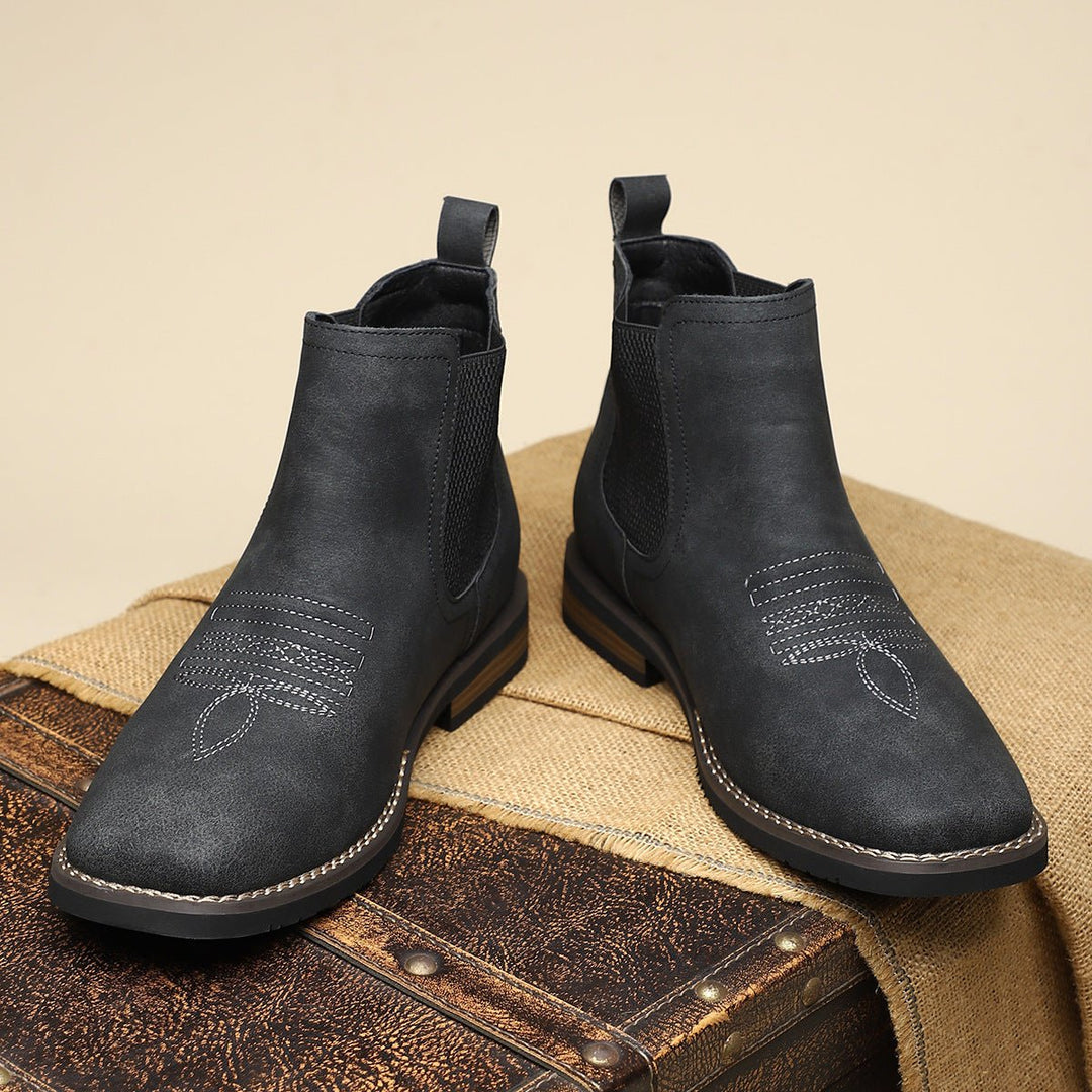 Herren Chelsea Mens Boots Slip-on Stiefeletten Kunstleder