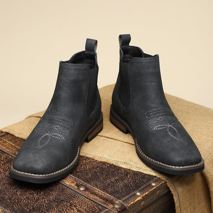 Herren Chelsea Mens Boots Slip-on Stiefeletten Kunstleder