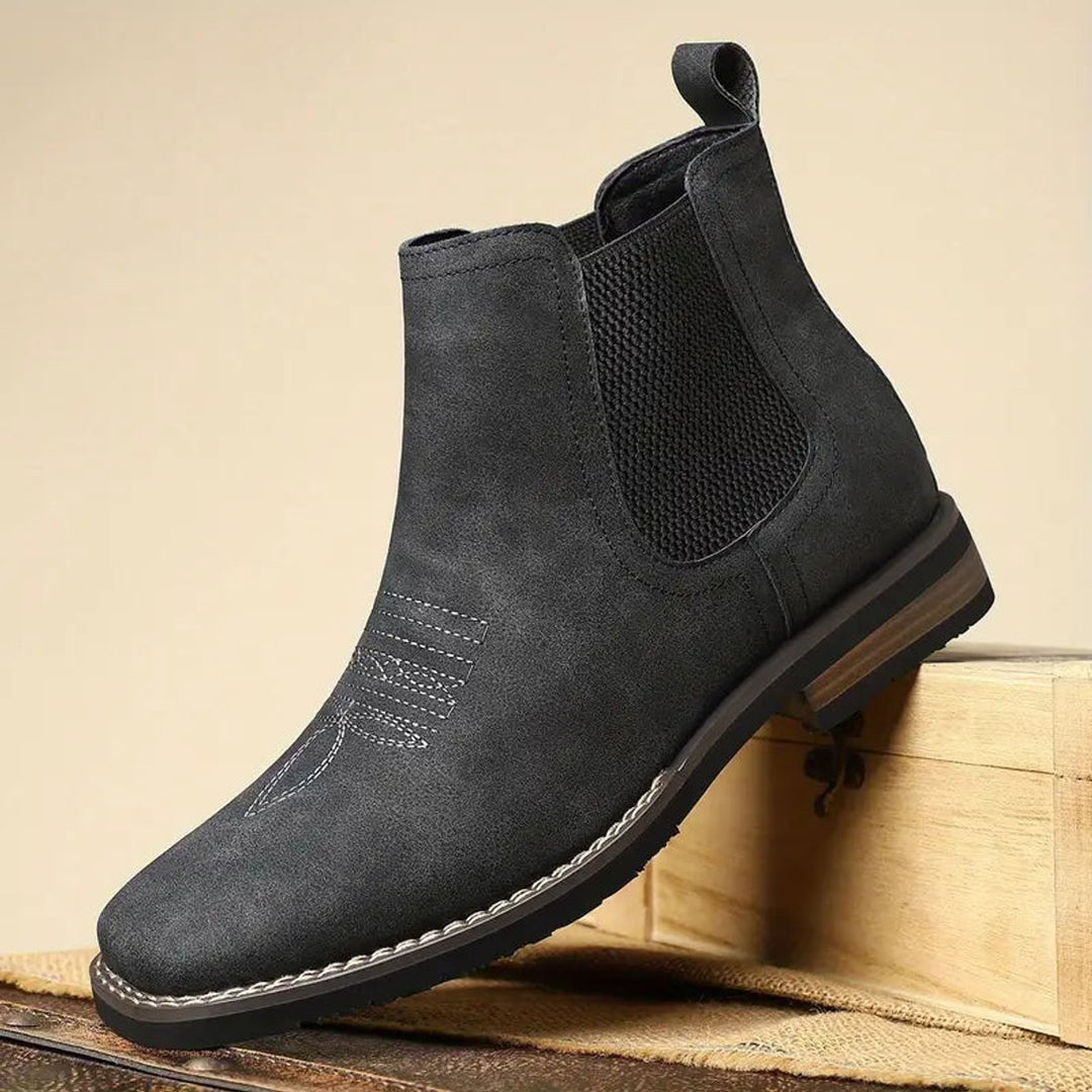 Herren Chelsea Mens Boots Slip-on Stiefeletten Kunstleder