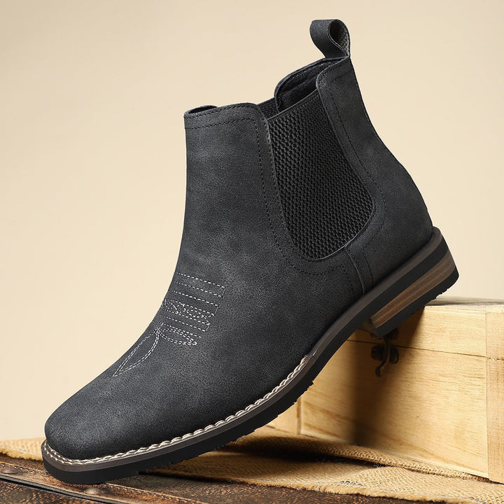 Herren Chelsea Mens Boots Slip-on Stiefeletten Kunstleder