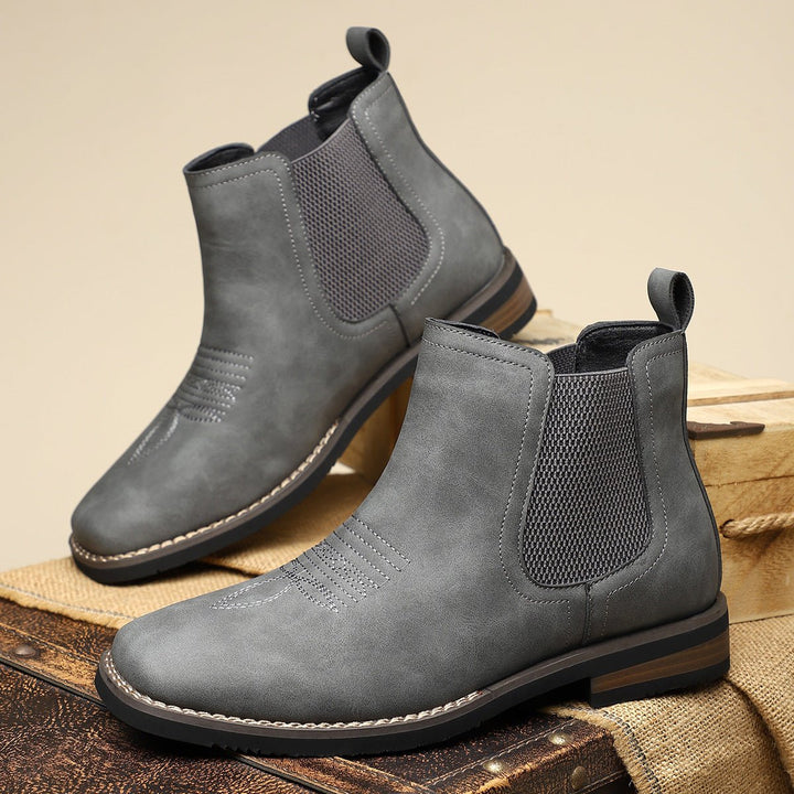 Herren Chelsea Mens Boots Slip-on Stiefeletten Kunstleder