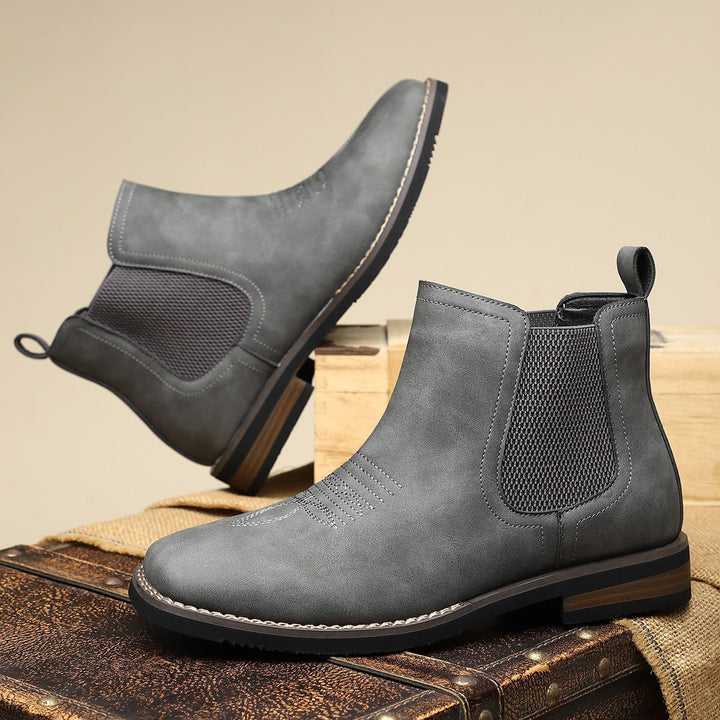 Herren Chelsea Mens Boots Slip-on Stiefeletten Kunstleder