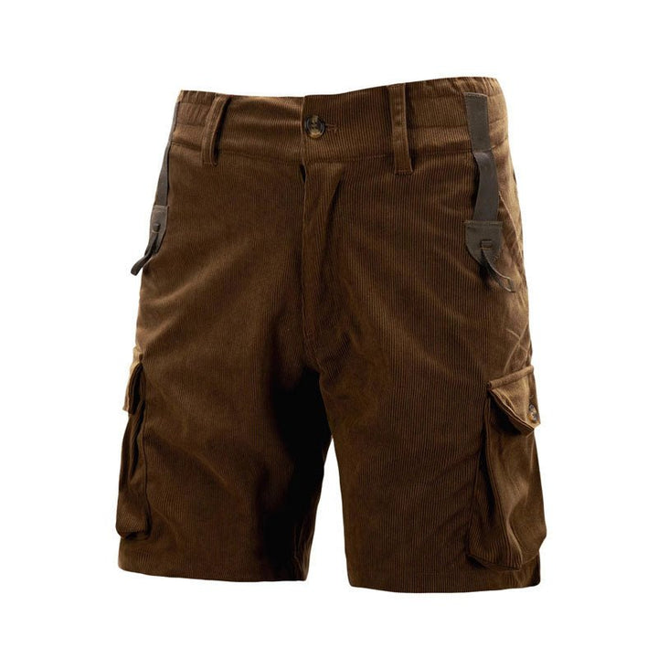 Herren Cord Cargo Shorts mit Klappentaschen
