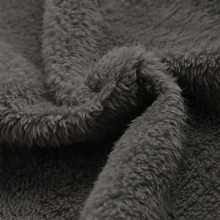Herren Fleece-gefütterte Kapuzenjacke mit Reißverschluss für den Herbst
