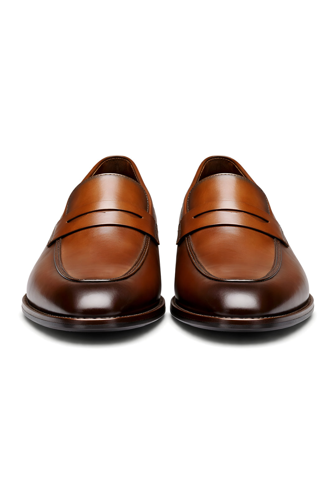 Herren Klassische Penny-Loafer Slip-On Lackschuhe