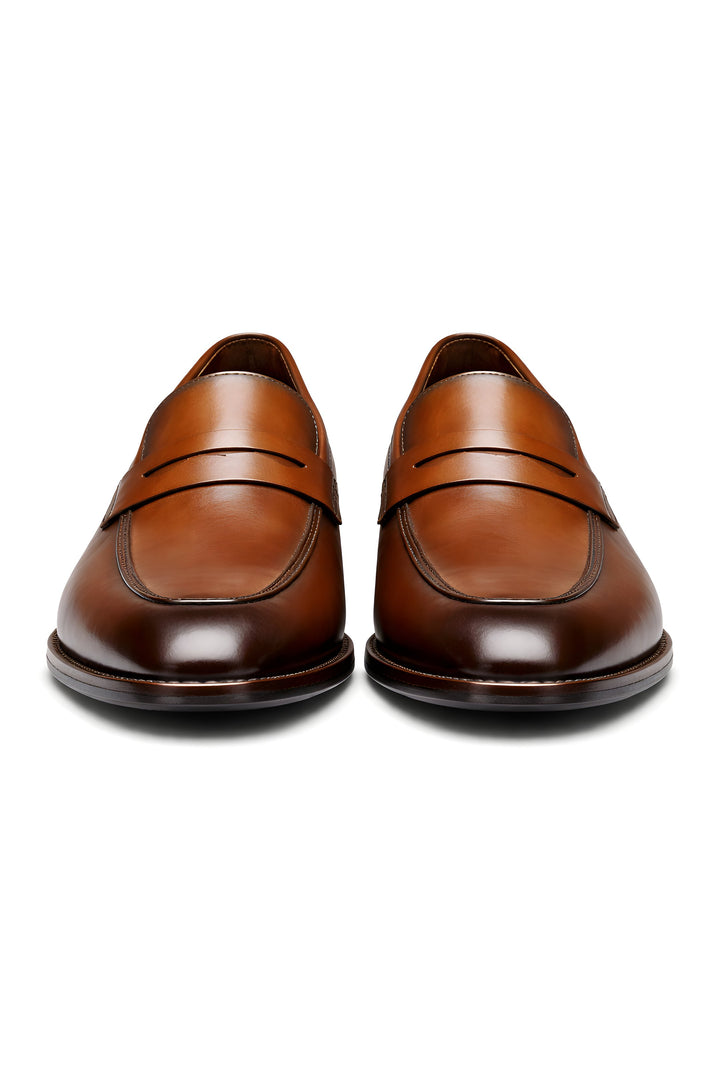 Herren Klassische Penny-Loafer Slip-On Lackschuhe