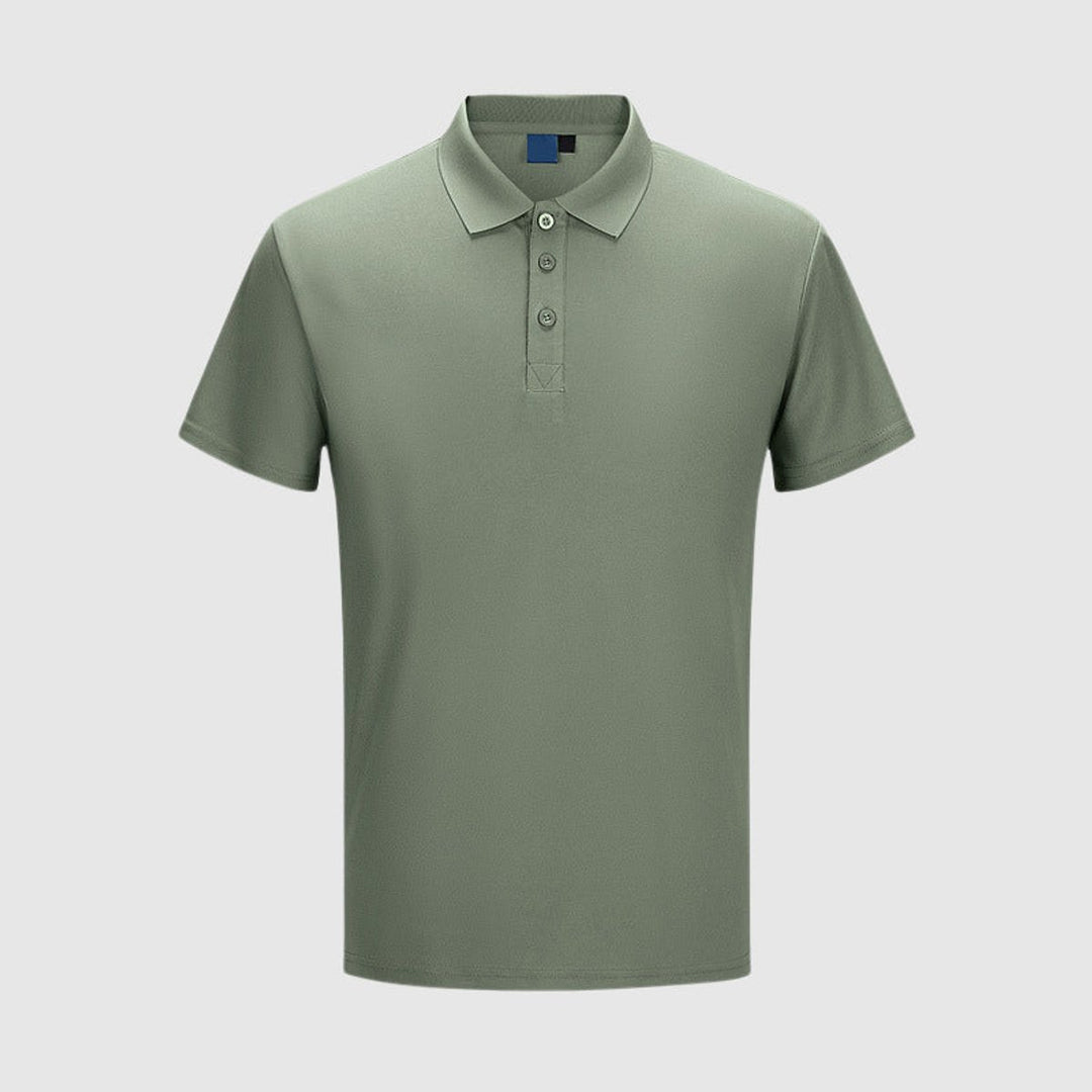 Herren Kurzarm Slim-Fit Polo-Shirt mit Knopfleiste