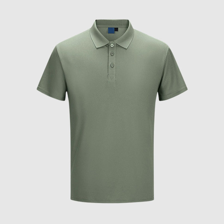 Herren Kurzarm Slim-Fit Polo-Shirt mit Knopfleiste