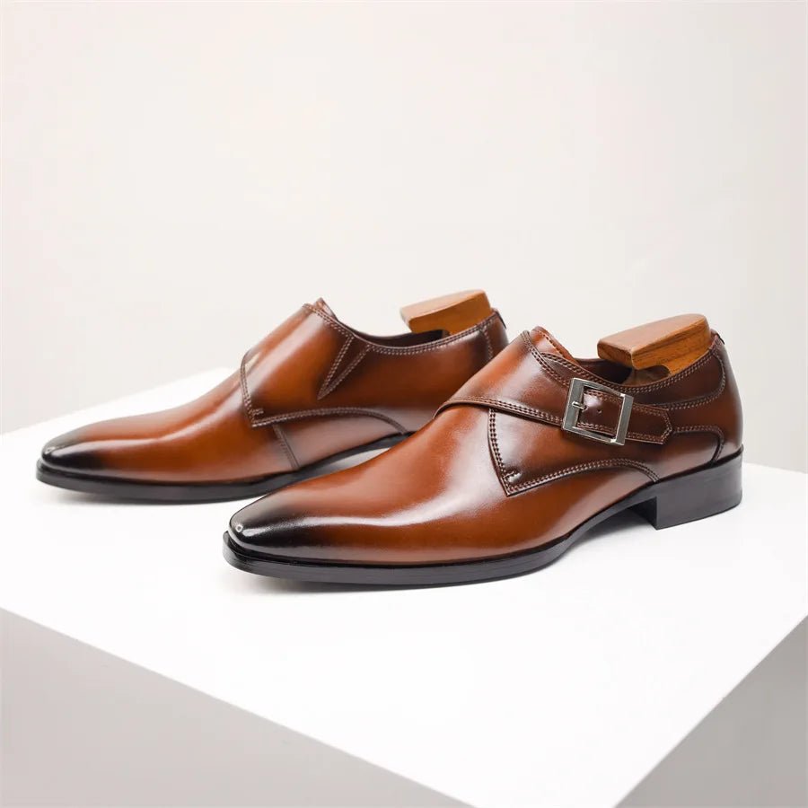 Herren Monk-Strap Schnalle Eleganter Businessschuh