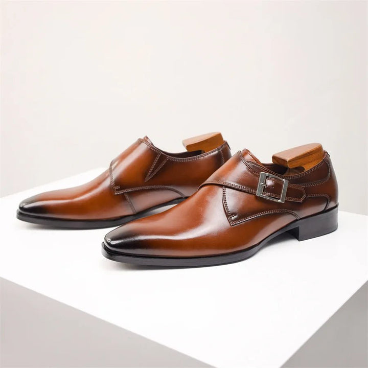 Herren Monk-Strap Schnalle Eleganter Businessschuh