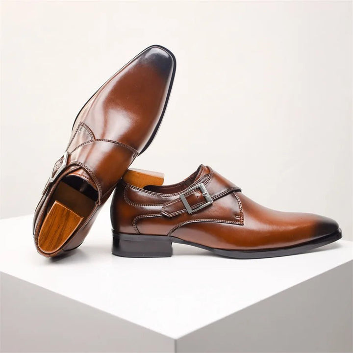Herren Monk-Strap Schnalle Eleganter Businessschuh