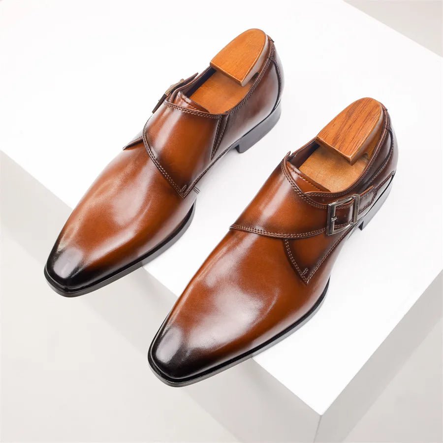 Herren Monk-Strap Schnalle Eleganter Businessschuh