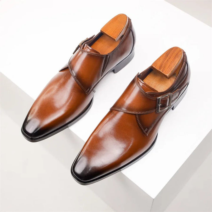 Herren Monk-Strap Schnalle Eleganter Businessschuh