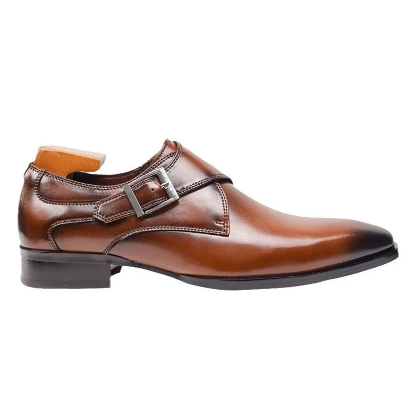 Herren Monk-Strap Schnalle Eleganter Businessschuh