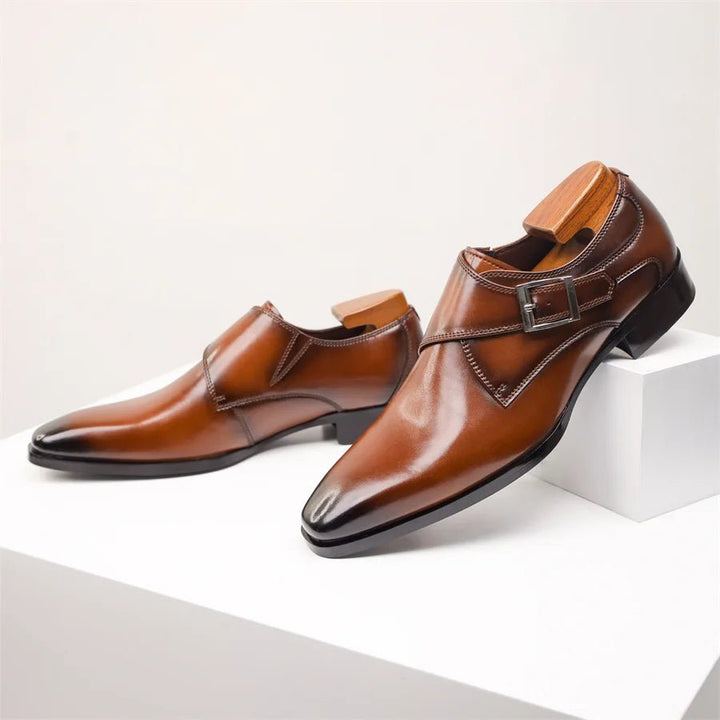 Herren Monk-Strap Schnalle Eleganter Businessschuh