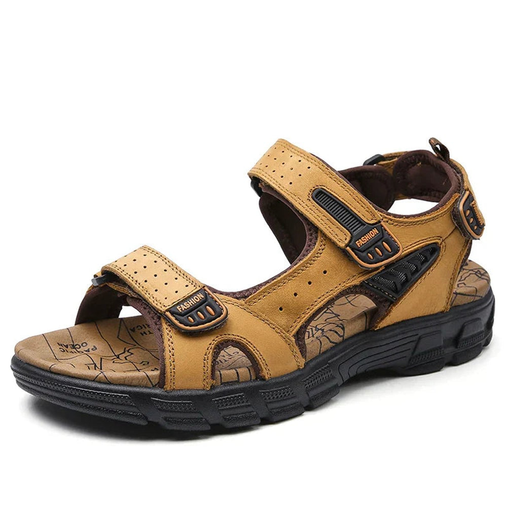 Herren Orthopädische Comfortable Sandals Klettverschluss EVA-Sohle - Yellow Brown