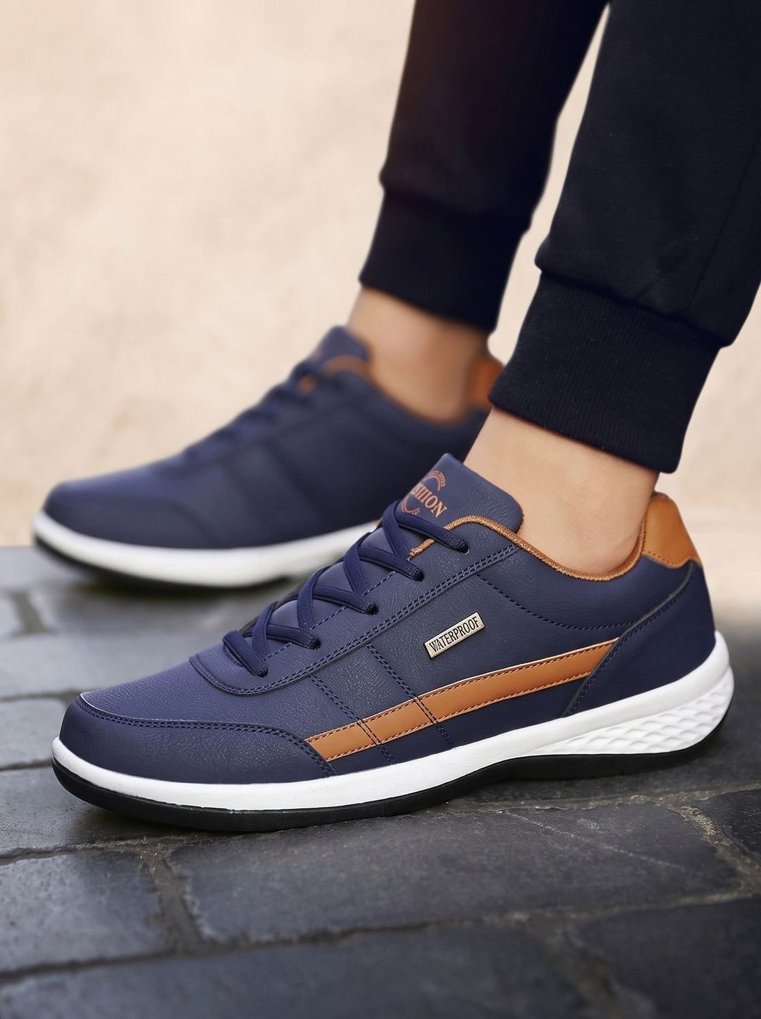 Herren Orthopädische Wasserdichte Schnürschuhe Rutschfeste Sneaker