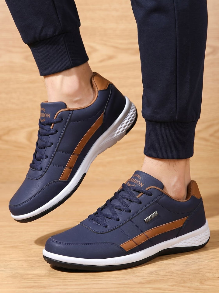 Herren Orthopädische Wasserdichte Schnürschuhe Rutschfeste Sneaker