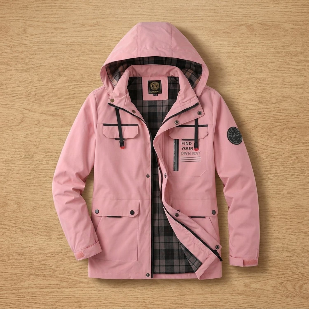 Herren Outdoor Winterjacke Kapuze Winddicht Mehrere Taschen