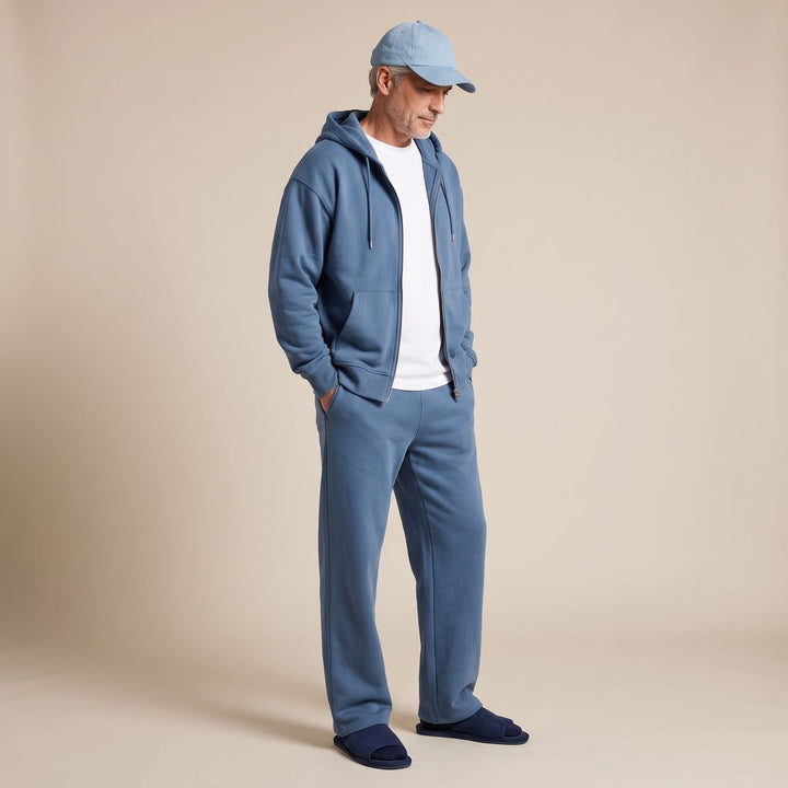 Herren Oversize Trainingsanzug Zweiteiliges Hoodie-Set
