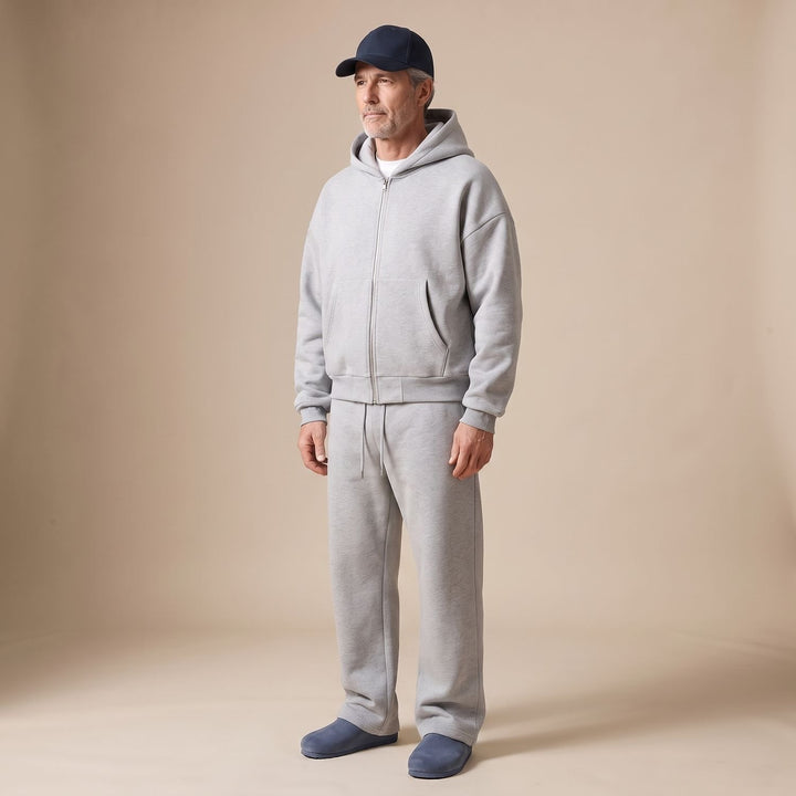 Herren Oversize Trainingsanzug Zweiteiliges Hoodie-Set