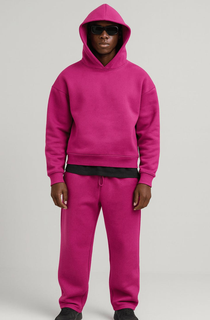 Herren Oversized Trainingspak Hoodie Jogger Set