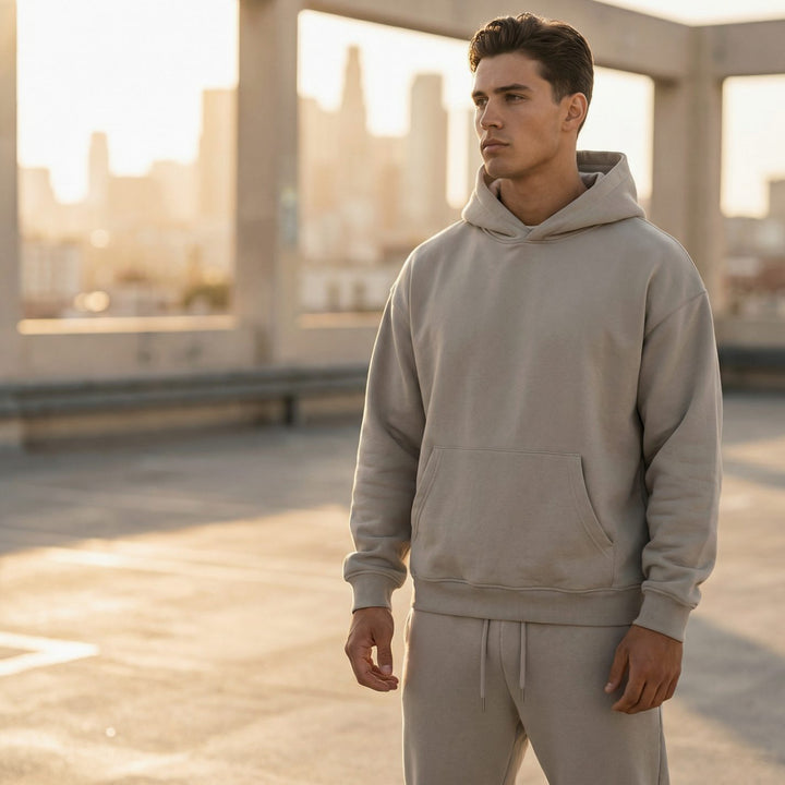 Herren Oversized Trainingspak Hoodie Jogger Set