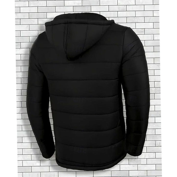 Herren Pufferjacke mit Kapuze Gesteppte Winterjacke